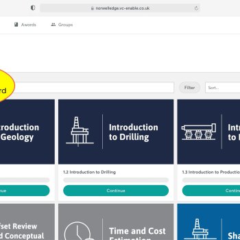 01 Dashboard - e-Learning Course Upstream Oil & Gas