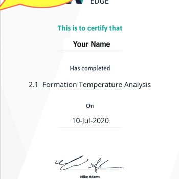 10 e-Certificate - e-Learning Course Upstream Oil & Gas